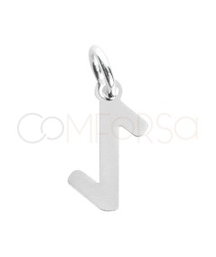 Pendentif rune Eihwaz 4.3 x 9.3mm argent 925