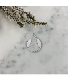 Pendentif rond “Virgen del Rocío” 18mm argent 925