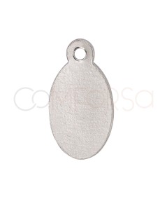 Médaille ovale 6 x 11mm argent 925