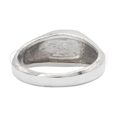 Bague chevalière 7mm argent 925