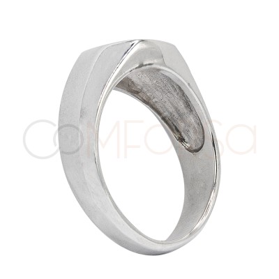 Bague chevalière 7mm argent 925