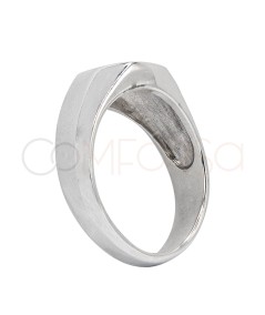 Bague chevalière 7mm argent 925