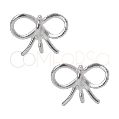 Apprêts de boucles d’oreilles boucle avec anneau 10 x 10mm argent 925