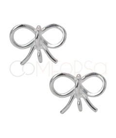 Apprêts de boucles d’oreilles boucle avec anneau 10 x 10mm argent 925