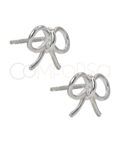 Boucles d'oreilles en forme de boucle 10 x 10mm argent 925