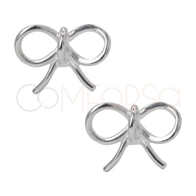 Boucles d'oreilles en forme de boucle 10 x 10mm argent 925