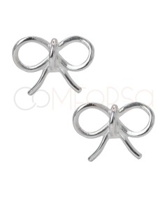 Boucles d'oreilles en forme de boucle 10 x 10mm argent 925