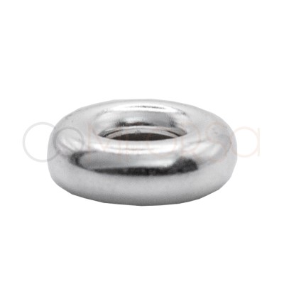 Donut 8mm avec anneau 2.7mm argent 925