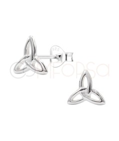 Boucles d'oreilles triquette celtique 8 x 7mm argent 925