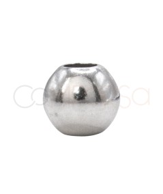 Boule 6mm argent 925 rhodié