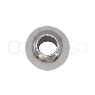 Boule 6mm argent 925 rhodié