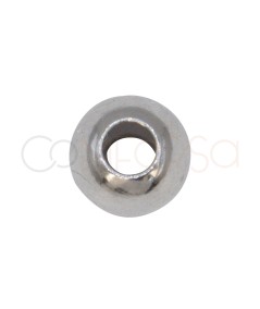 Boule 6mm argent 925 rhodié