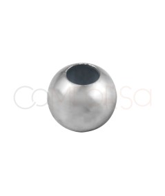 Boule 6mm argent 925 rhodié