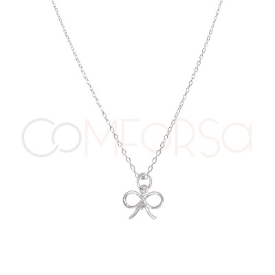 Collier nœud argent 925