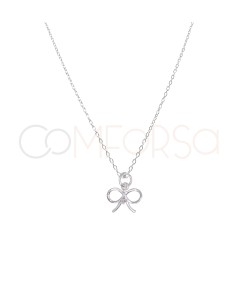 Collier nœud argent 925