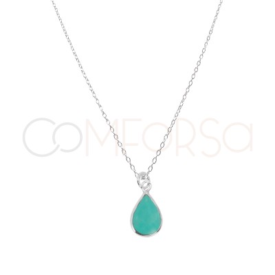 Collier larme turquoise...