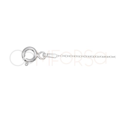 Collier larme corail pressé argent 925