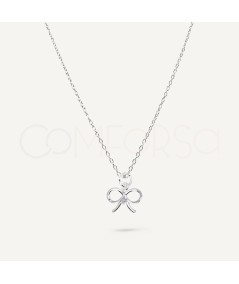 Collier nœud argent 925