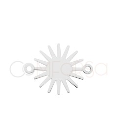 Intercalaire soleil 12 mm argent 925 plaqué or