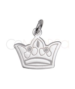 Pendentif couronne 14 x 12,5 mm argent 925