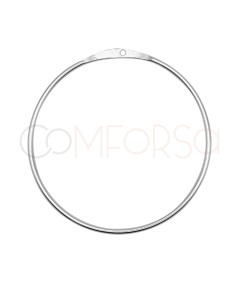 Intercalaire de fil rond 20 mm argent 925