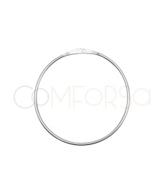 Intercalaire de fil rond 14 mm argent 925