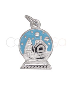 Pendentif boule de neige 11x14mm argent 925