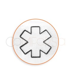 Poinçon à frapper en métal motif alerte médicale 9,5 mm