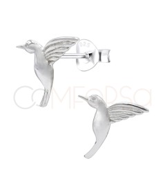 Boucles d'oreilles à colibri 10 x 9,5 mm argent 925