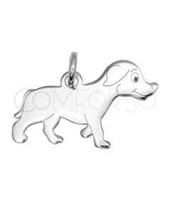 Pendentif chien 19,6 x 11,5 mm argent 925