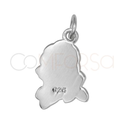 Pendentif Cupidon 10 x 15 mm argent 925
