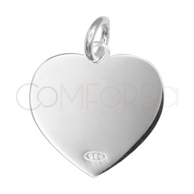 Pendentif cœur lovelovelove 14,2 x 14,4 mm argent 925