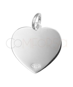 Pendentif cœur lovelovelove 14,2 x 14,4 mm argent 925