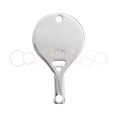 Intercalaire raquette de padel 9 x 16 mm argent 925