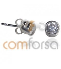 Boucle d'oreille chaton de 5mm
