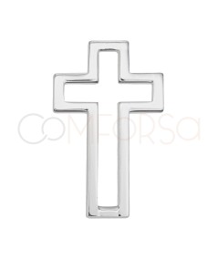 Intercalaire Croix ajourée 21 x 13 mm argent 925