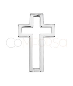 Intercalaire Croix ajourée 21 x 13 mm argent 925