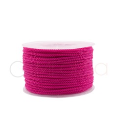 Cordon paracorde 2 mm rose vif