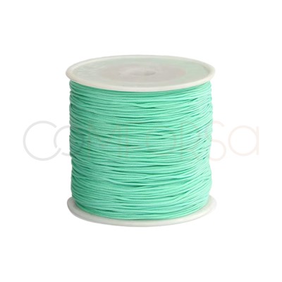 Nylon tressé vert menthe 0,8 mm