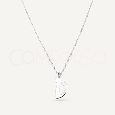 Collier Milo le chat argent 925