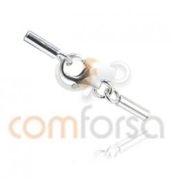 Fermoir mousqueton attache lacet 6 x 1.6mm argent 925