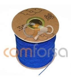 Nylon tressé 1 mm bleu