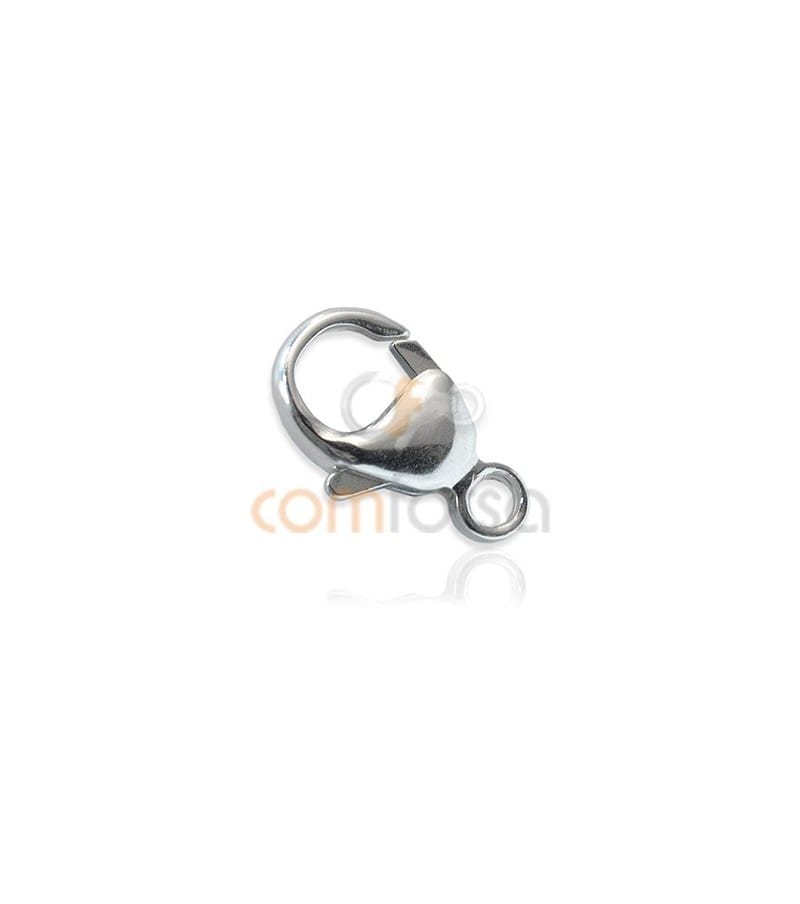 Mousqueton rond avec anneau 13 mm argent 925