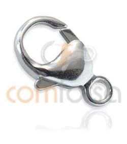 Mousqueton rond avec anneau 13 mm argent 925