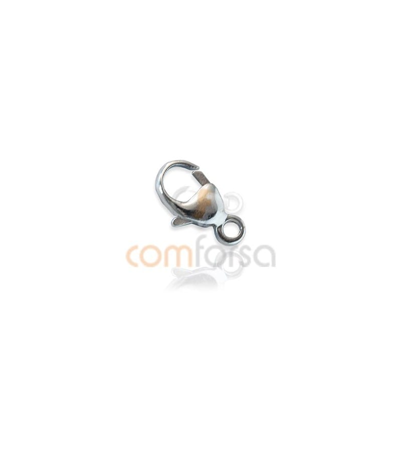 Mousqueton rond avec anneau 4 x 9 mm argent 925