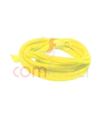 Ruban elastique jaune fluorescent