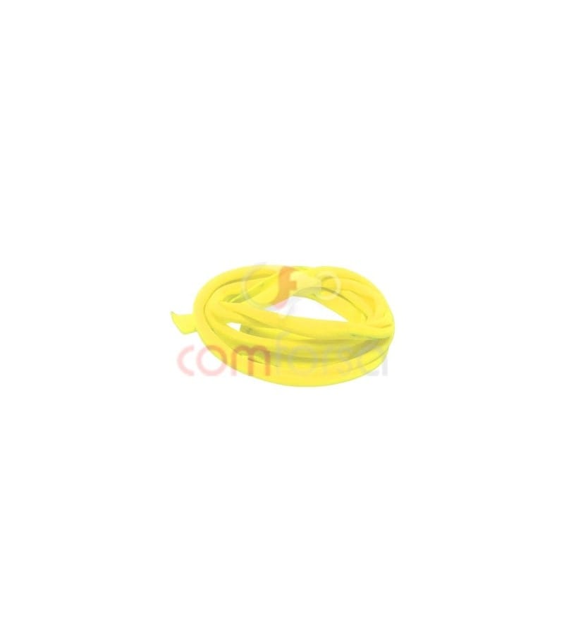 Ruban elastique jaune fluorescent