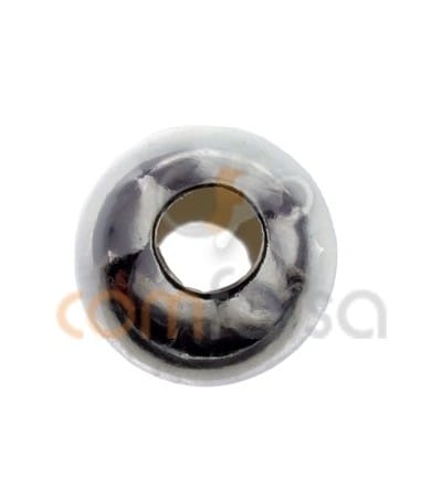 Boule lisse 8 mm (Ø 3mm) argent 925