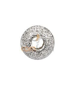 Boule diamanté 8 mm argent 925