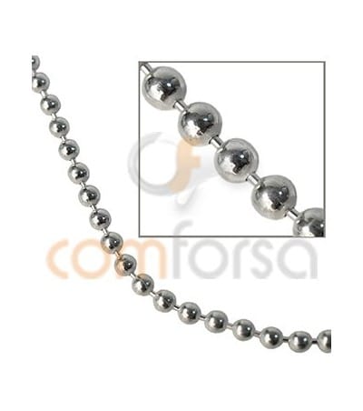 Chaîne à bille 2 mm en Argent 925 (grammes)